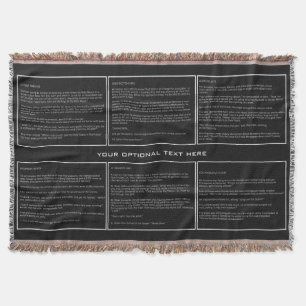 Awesome Jokes custom throw blanket