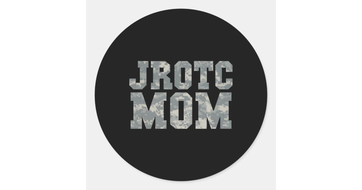 Awesome Jrotc Mom For Proud Junior Rotc Mothers Classic Round Sticker ...