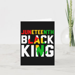 Awesome Juneteenth Black King Melanin Fathers Day Card