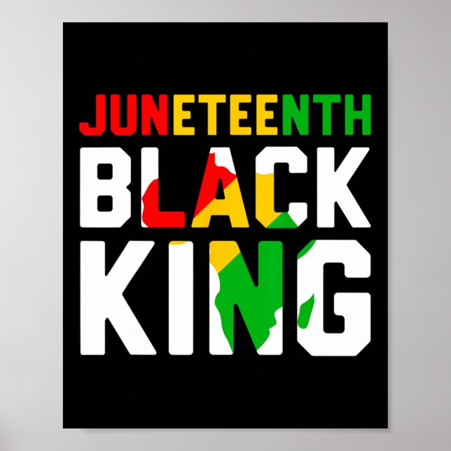Awesome Juneteenth Black King Melanin Fathers Day  Poster (Front)