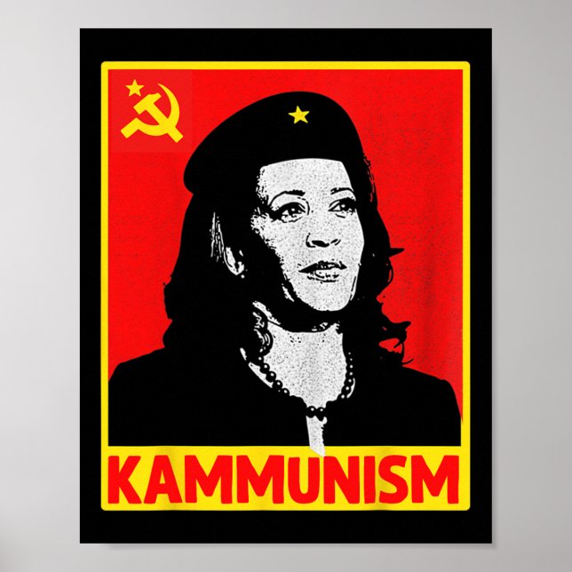 Awesome Kamala Harris Kammunism Communism Harris W Poster (Front)
