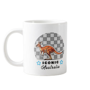 awesome kangaroo giant coffee mug