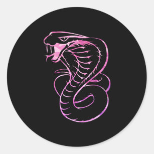 Pink Snake Vinyl Sticker King Cobra Sticker Cute Snake 