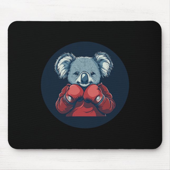 Awesome Koala Bear Boxer For A Knockout Vibe  Mouse Pad (Front)