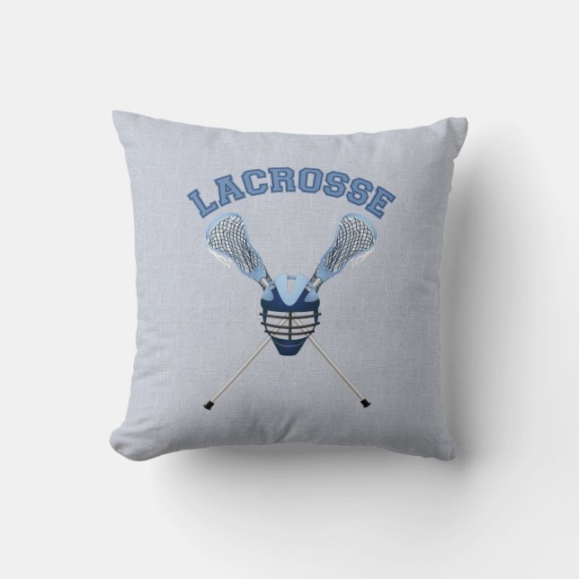 Awesome Lacrosse Tees and Gifts Throw Pillow (Front)