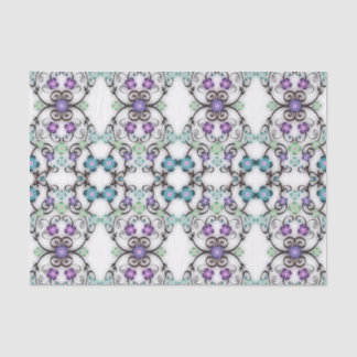 Awesome Lacy Look of Blue Violet Flowers  Tissue Paper