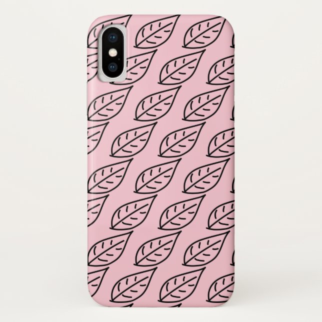 Awesome Leaf Sketch Pink Phone Cover / Case (Back)