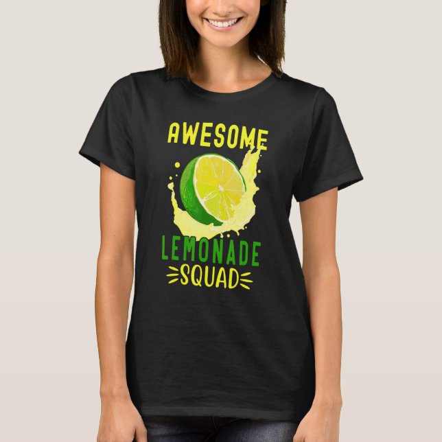 Awesome Lemonade Squad For Lemonade Stand Summer V T-Shirt (Front)