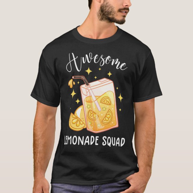 Awesome Lemonade Squad Funny Lemon Juice Lemonade  T-Shirt (Front)