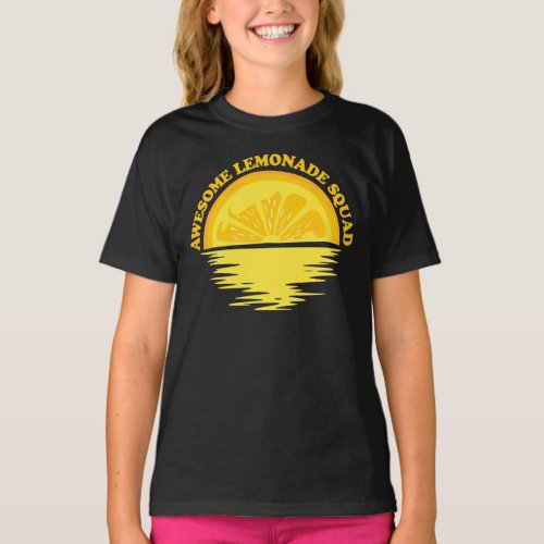 Awesome Lemonade Squad _ Lemon Sunset T_Shirt