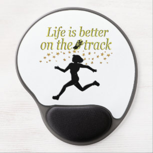 AWESOME LIFE IS BETTER ON THE TRACK DESIGN GEL MOUSE PAD