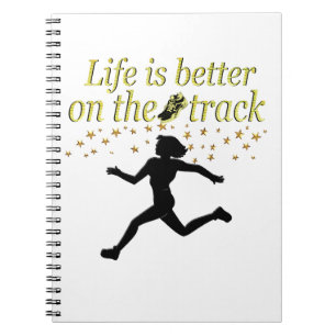 AWESOME LIFE IS BETTER ON THE TRACK DESIGN NOTEBOOK