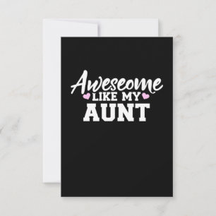 Awesome Like My Aunt Thank You Card
