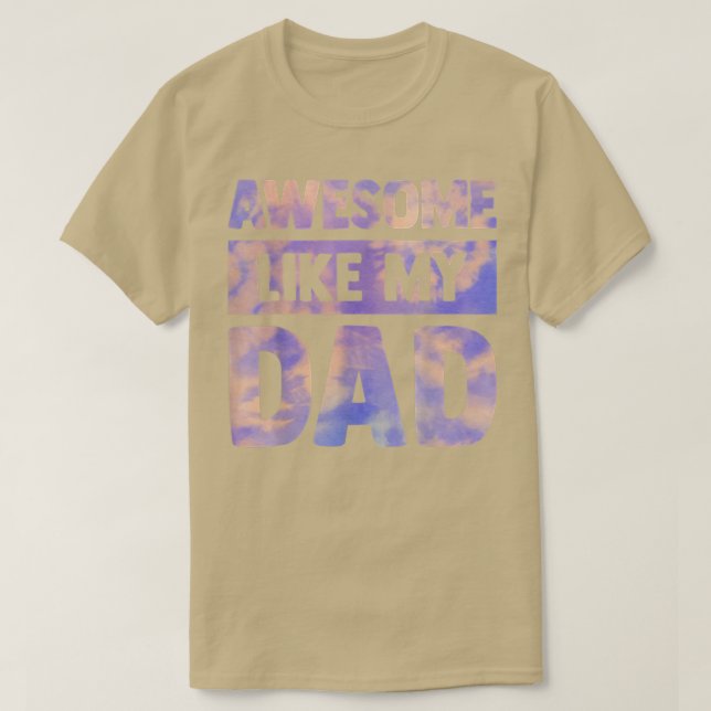 Awesome like my dad father's day family kids Tie D T-Shirt (Design Front)