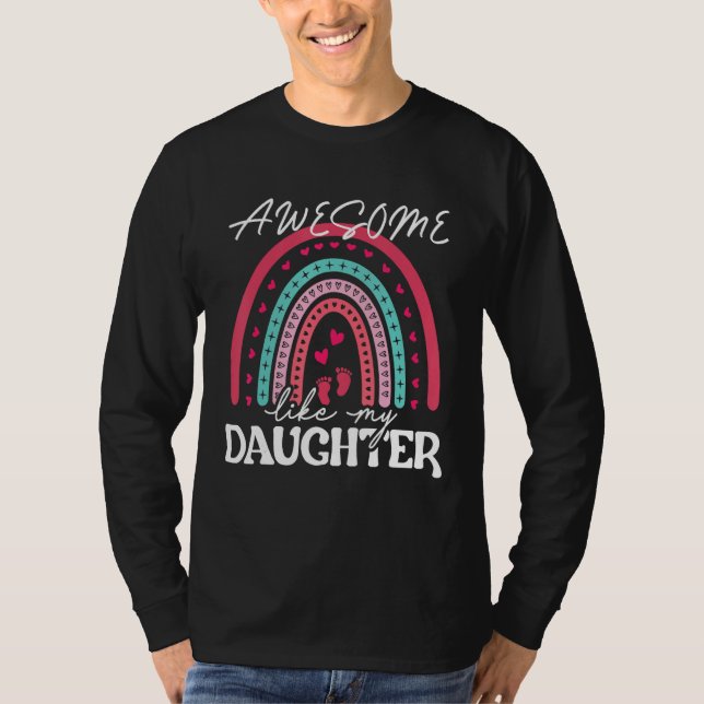 Awesome Like My Daughter  Men  Fathers Day Dad 12 T-Shirt (Front)