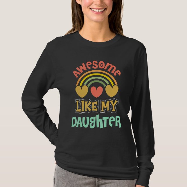 Awesome Like My Daughter Men Fathers Day Dad 2 T-Shirt (Front)