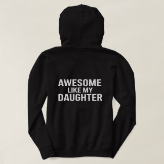 Awesome Like My Daughter T‑Shirt Design – Proud Pa Hoodie