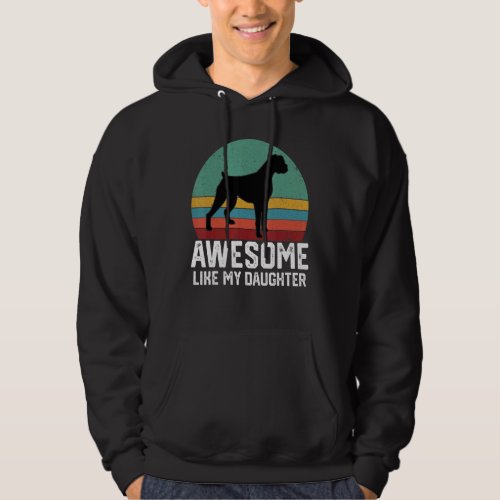 Awesome Like My Daughter Vintage Boxer Fathers Da Hoodie