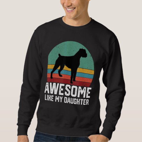 Awesome Like My Daughter Vintage Boxer Fathers Da Sweatshirt