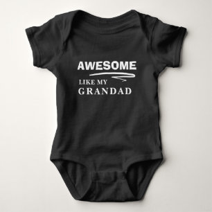 Awesome like my Grandad cute Baby Bodysuit