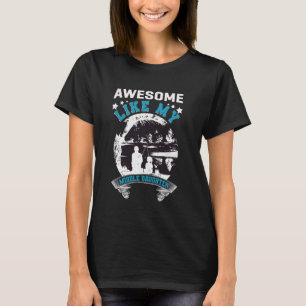 Awesome Like My Middle Daughter Funny Fishing Dad T-Shirt