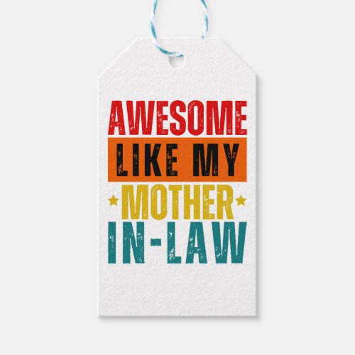 Awesome Like My Mother In_Law  Gift Tags