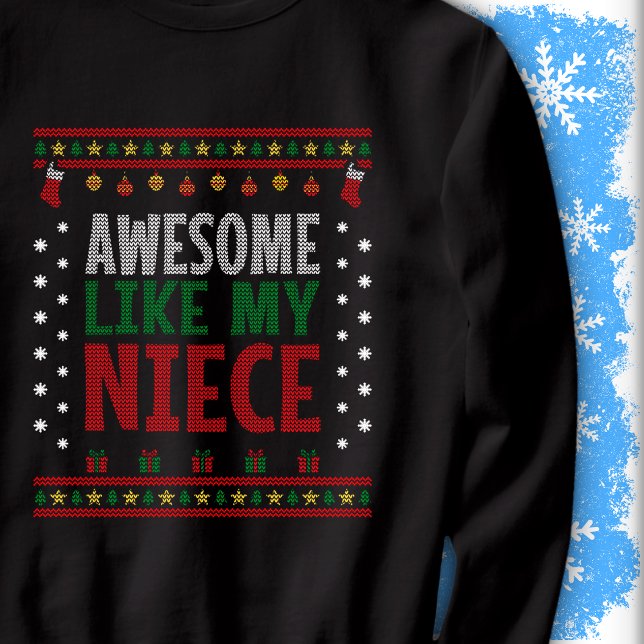 Awesome Like My Niece Christmas Knit Sweater Look (Creator Uploaded)