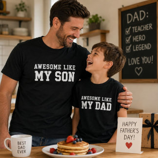 Awesome Like My Son Funny Dad Shirt Gift