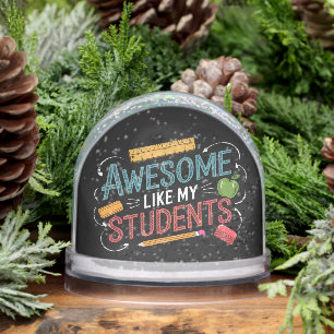 Awesome Like My Students Coolest Teacher Ever Snow Globe