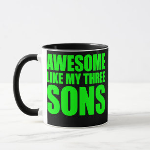 Awesome Like My Three Sons Mother's Day and Mug