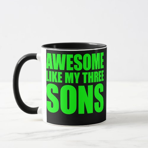 Awesome Like My Three Sons Mothers Day and Mug