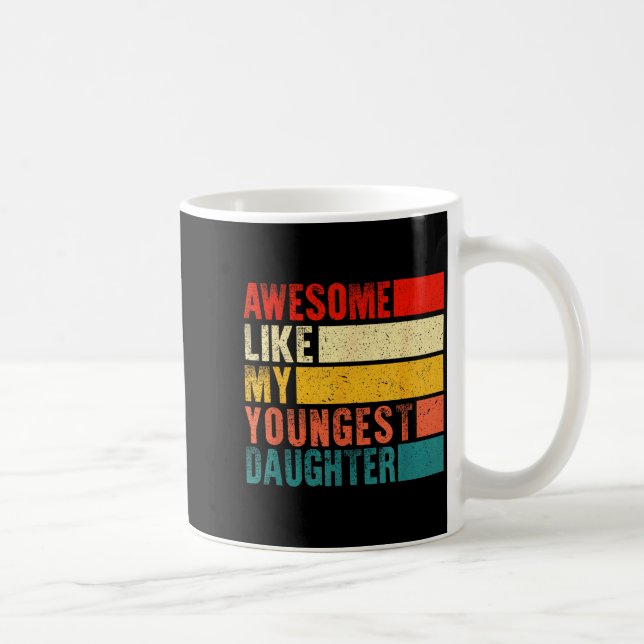 Awesome Like My Youngest Daughter Mother's Day Fat Coffee Mug (Right)
