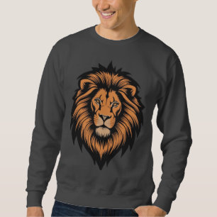 Awesome Lion Head Tattoo Style Sweatshirt