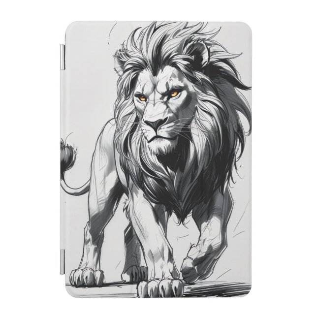 awesome lion iPad mini cover (Front)