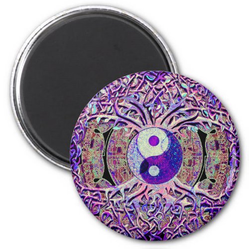 Awesome Looking Yin Yang Tree Magnet