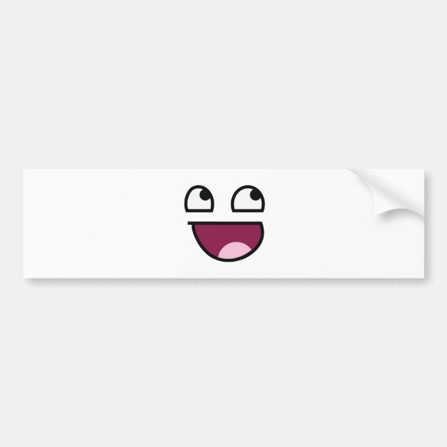 Awesome Lulz Face Bumper Sticker (Front)
