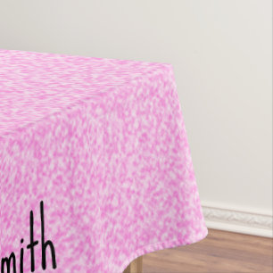 Awesome Magical Pink and White Cloudy Pattern Tablecloth