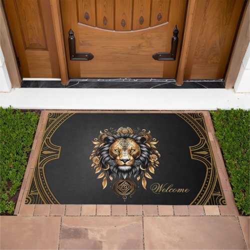 Awesome majestic lion doormat