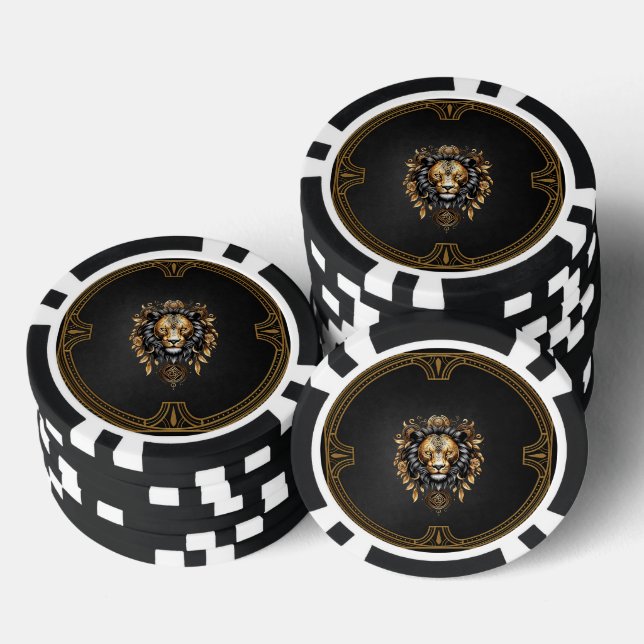 Awesome majestic lion poker chips (Stack)