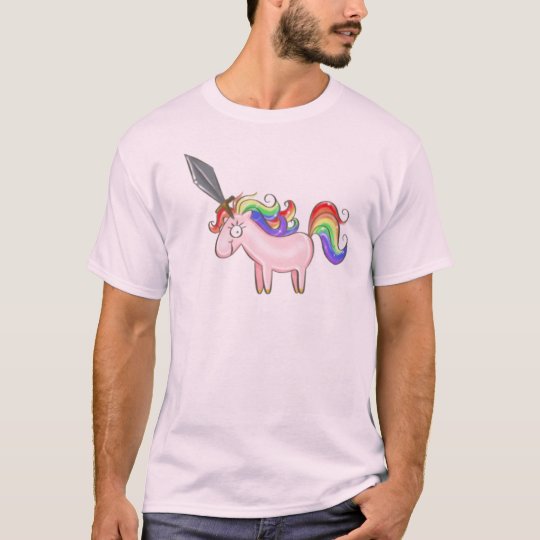 Awesome Manly Unicorn Tee | Zazzle.com