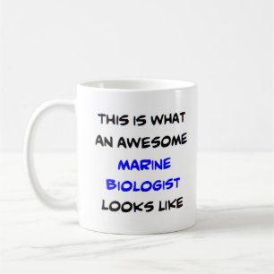 awesome marine biologist coffee mug
