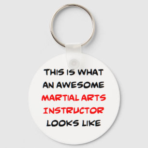 awesome martial arts instructor keychain