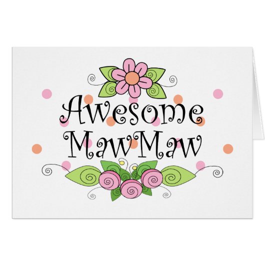 Awesome MawMaw T-Shirt (Front Horizontal)