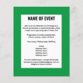 AWESOME MELANIN Black History Month Invitation (Back)