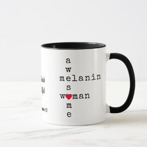 AWESOME MELANIN WOMAN  Customizable Christian Mug