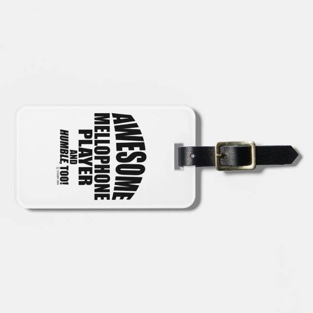 Awesome Mellophone Player Luggage Tag (Front Horizontal)