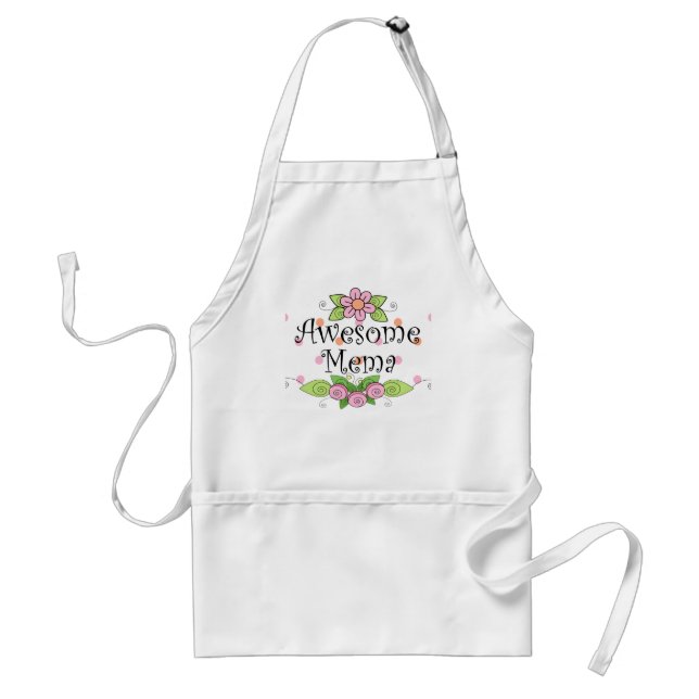 Awesome MeMa T-Shirt Adult Apron (Front)