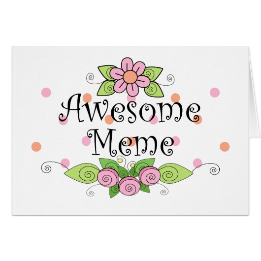 Awesome Meme T-Shirt Cards (Front Horizontal)