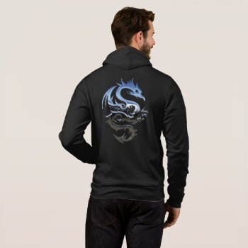 Awesome Men's Full-zip Hoodie In Dragon Design by Design_Thinking_4Y at Zazzle