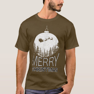 Awesome Merry Christmas Graphic Design T-Shirt